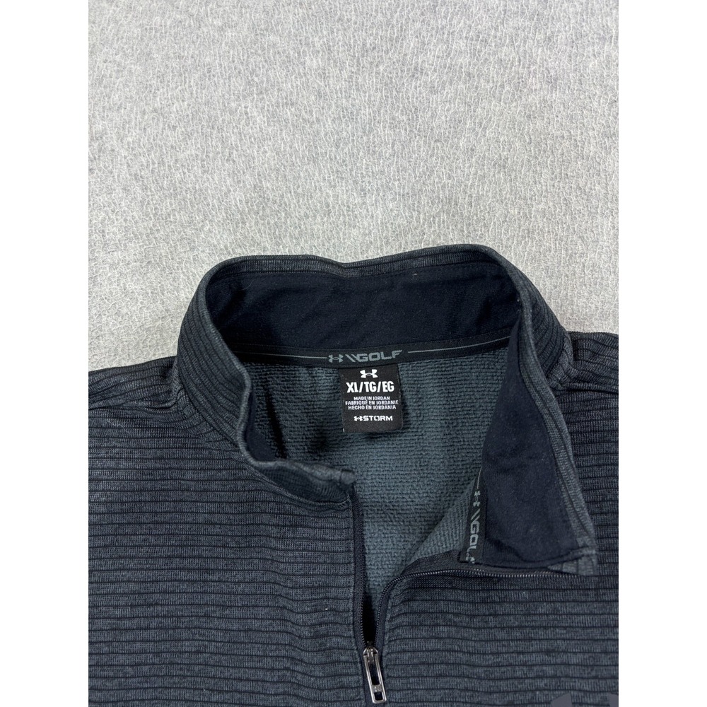 Under Armour STORM 1/4 Zip Midweight Golf Pullover (Men's XL) Gray - Picture 3 of 12